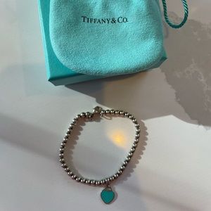 Tiffany heart turquoise bracelet in sterling silver
